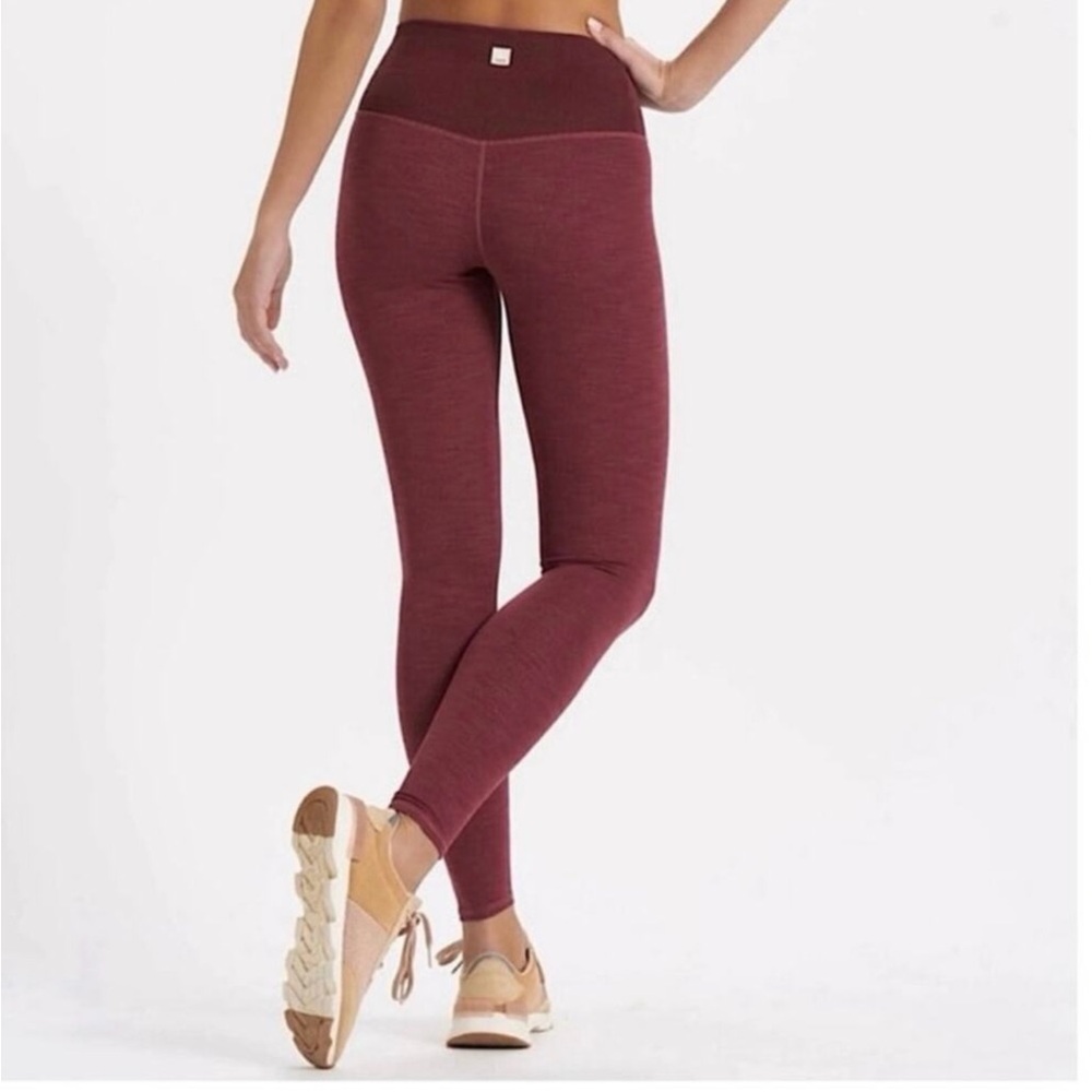 Vuori Maroon Leggings for Women